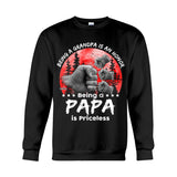 Father Son Red Moon Fist Bump - Personalized Father T-shirt And Hoodie