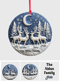 Beautiful Night Silent Night - Personalized Family Ornament