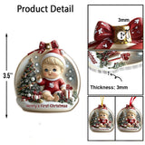Baby First Christmas - Personalized Newborn Ornament