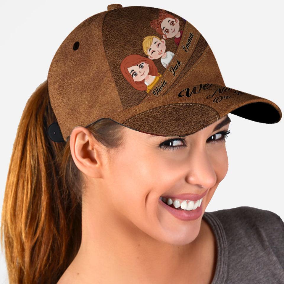 We're Yours No Returns Or Refunds Chibi Kids - Personalized Father Classic Cap