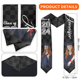 Photo Custom Graduation Stole Sash - Personalized Graduation Graduation Stole