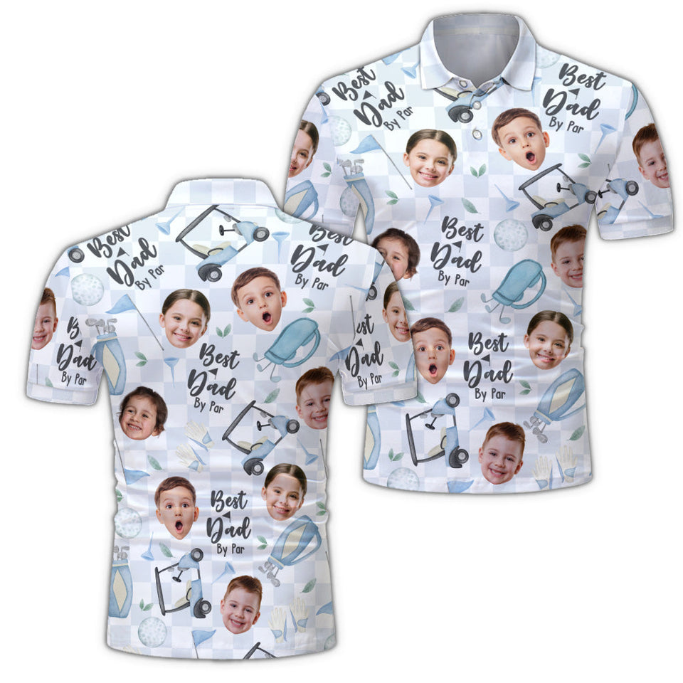 Best Dad By Far - Personalized Golf Polo Shirt