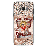 Loud Proud Football Any Title - Personalized Football Clear Phone Case