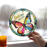 God Says You Are - Personalized Christian Window Hanging Suncatcher Ornament