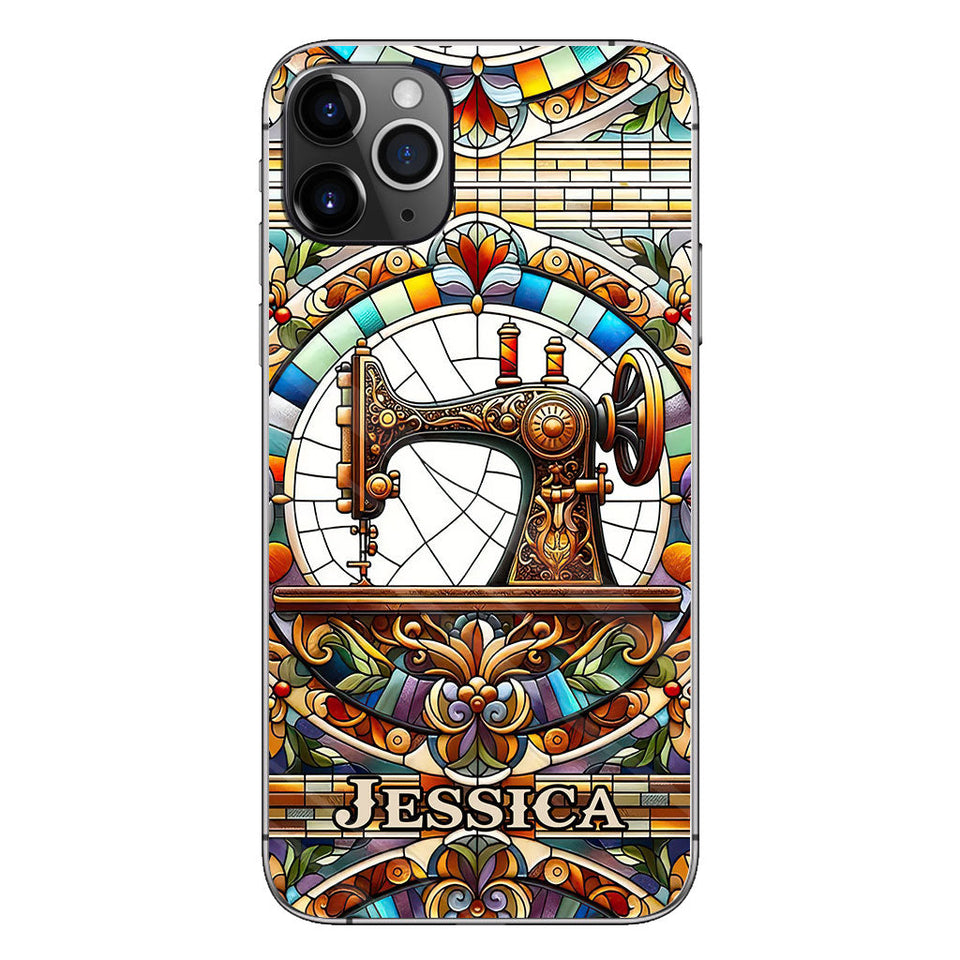 Colorful Sewing Machine - Personalized Sewing Phone Case