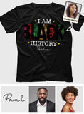 I Am Black History - Personalized African American T-shirt And Hoodie
