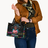 Pretty Black & Educated - Personalized African American Leather Handbag