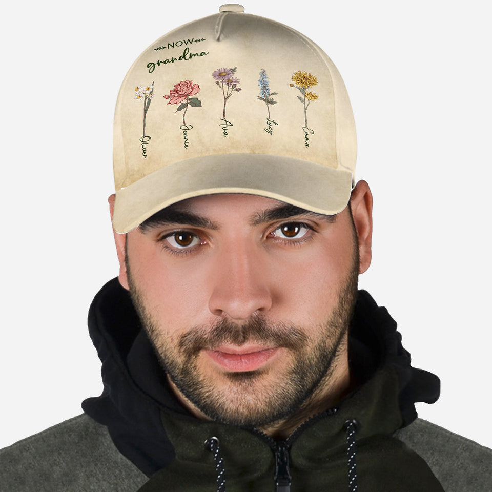 First Mom Now Grandma - Personalized Grandma Classic Cap