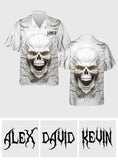 Black Skull - Personalized Skull Hawaiian Shirt