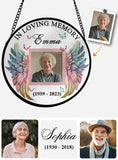 Forever In My Heart - Personalized Memorial Stained Glass Suncatcher