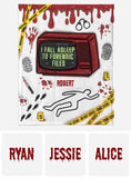 I Fall Asleep For Forensic Files - Personalized Blanket