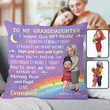 To My Daugter/ Granddaughter/ Son/ Grandson... - Personalized Grandma Throw Pillow