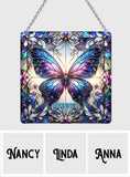 Love Butterflies - Personalized Butterfly Window Hanging Suncatcher Ornament