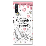 First My Mother Forever My Friend - Personalized Mother Clear Phone Case