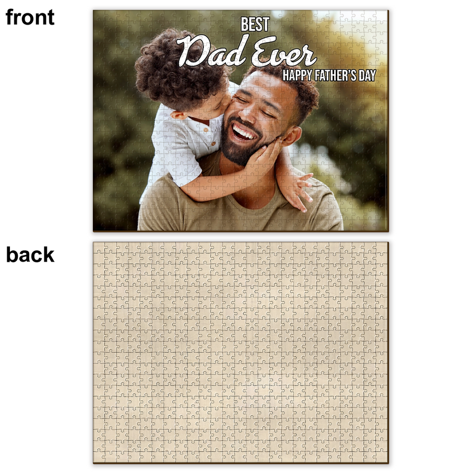 Best Dad Ever Happy Father's Day - Personalized Father Jigsaw Puzzle