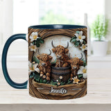 Love Highland Cows - Personalized Accent Mug