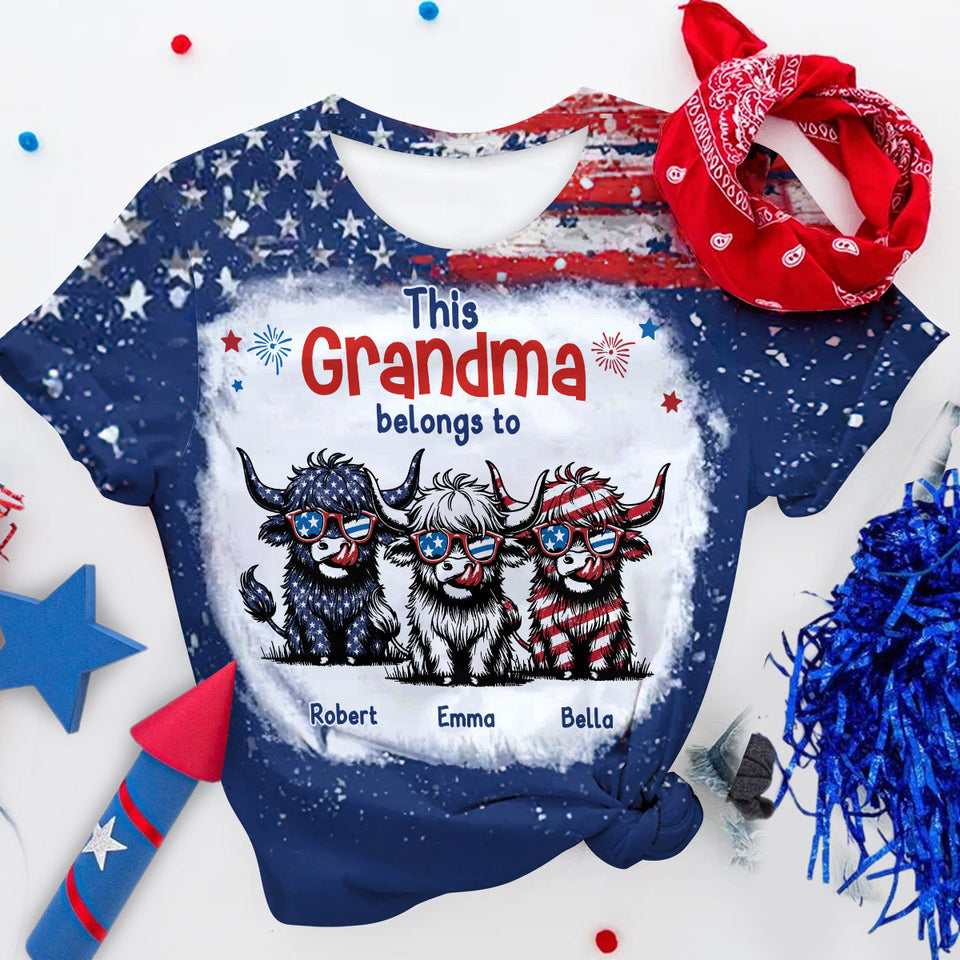 This Grandma Belongs To These Cuties - Personalized All Over Shirt