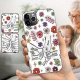 Spring Flower Holding Hands Nana Mom - Personalized Grandma Phone Case