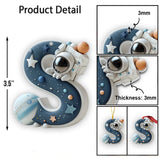 Space Letter Ornament - Personalized Kid Ornament