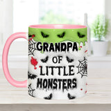 Grandpa Of Little Monsters Any Title - Personalized Grandpa Accent Mug