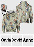 Funny Caricature Face - Personalized Fishing All Over Shirt