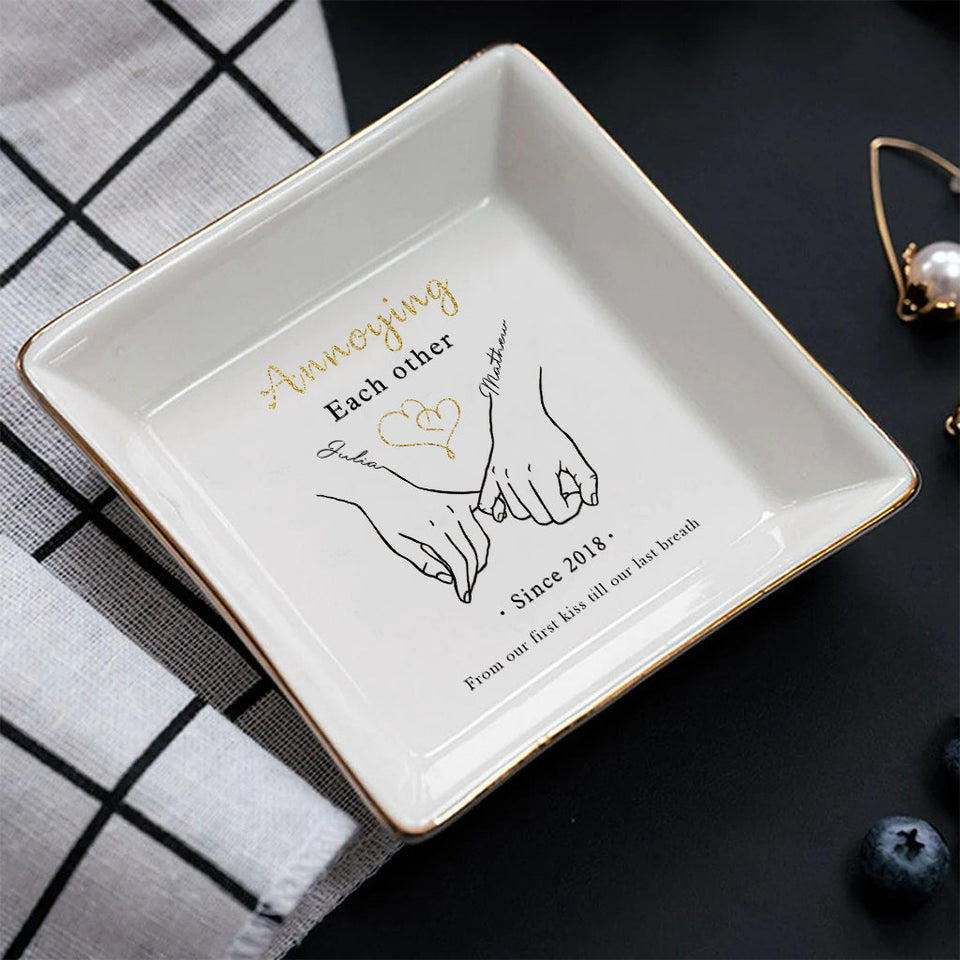Together Forever - Personalized Couple Jewelry Dish
