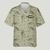 Hooked On Being Dad/ Grandpa... - Personalized Fishing Hawaiian Shirt