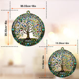 Imagine All The People Living Life In Peace - Personalized Hippie Window Hanging Suncatcher Ornament