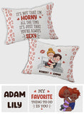 I Love You - Personalized Couple Rectangle Pillow Cover