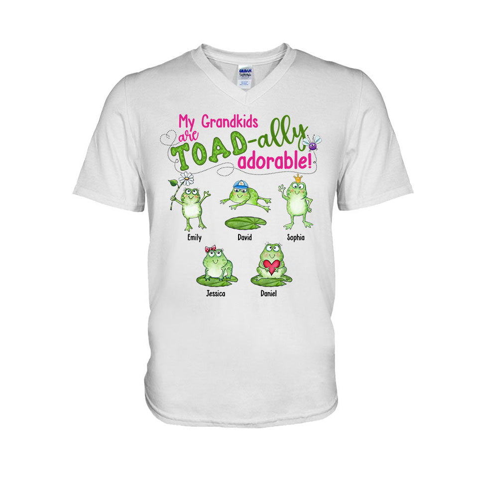 My Grandkids Are Toad-ally - Personalized Grandma T-shirt And Hoodie