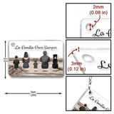 La Familia Para Siempre - Personalized Family Transparent Keychain