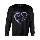 First Mom Now Grandma Butterfly Version - Personalized Grandma T-shirt And Hoodie