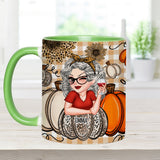 Grandma's Little Pumpkins Any Title - Personalized Grandma Accent Mug