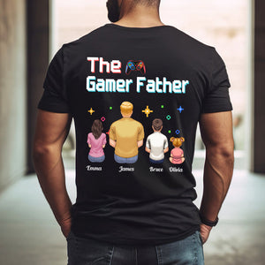 The Gamer Dad Gaming Father Any Title - Personalized Video Game T-shirt and Hoodie
