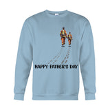 Happy Father's Day Firefighter Dad - Personalized Firefighter T-shirt And Hoodie