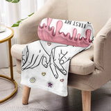 First My Mother Forever My Friend - Personalized Mother Blanket