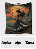 Beautiful Witch - Personalized Witch Blanket