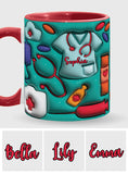 Puffy Nurse Mug - Personalized Nurse Accent Mug