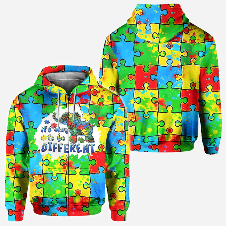 C'est normal d'être différent - T-shirt de sensibilisation à l'autisme