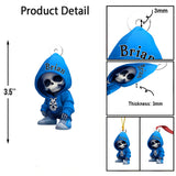 Stylish Skeleton - Personalized Skull Custom Shaped Ornament