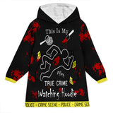 This Is My True Crime Watching Hoodie - Personalized Blanket Hoodie