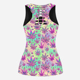 High Maintenance - Personalized Weed Hollow Tank Top and Women Shorts