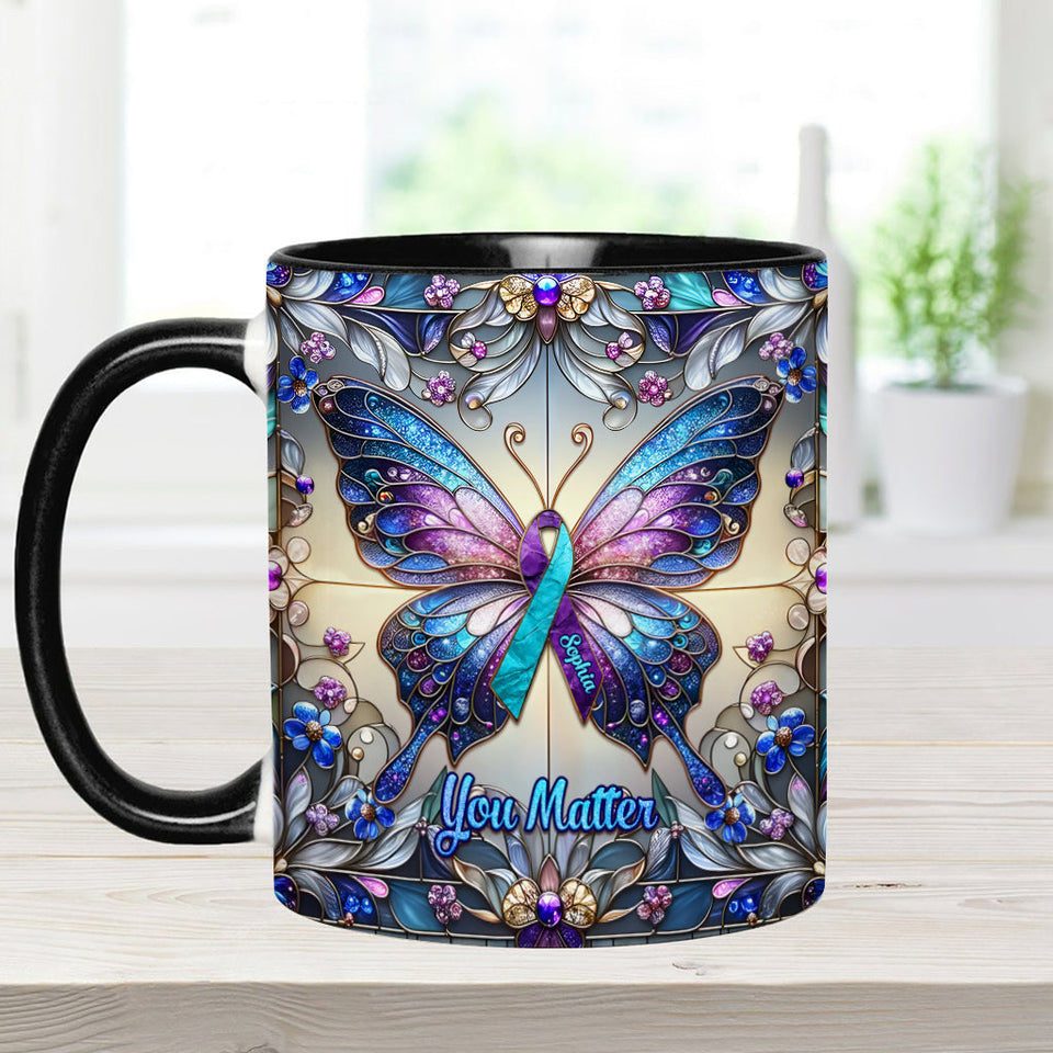 Tu comptes - Mug personnalisé pour la prévention du suicide