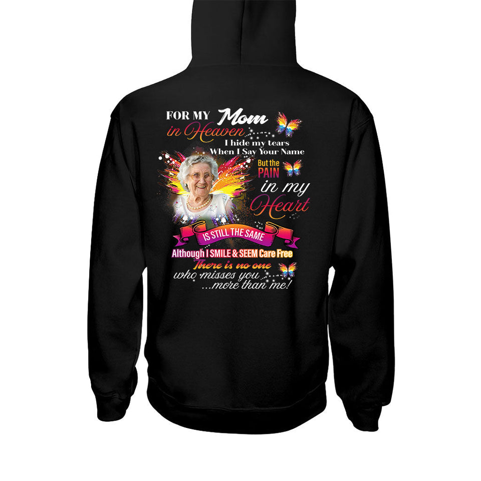 Pour mon âme, quel que soit mon titre au paradis, je cache mes larmes quand je prononce ton nom - T-shirt et sweat à capuche commémoratifs personnalisés