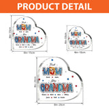 First Mom Now Grandma - Personalized Grandma Custom Shaped Acrylic Plaque