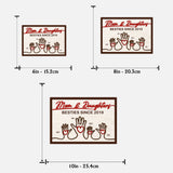 Mother And Children Hands - Personalized Mother 2 Layered Wood Sign / Wood Plaque