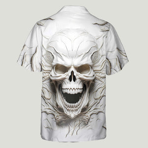 Black Skull - Personalized Skull Hawaiian Shirt