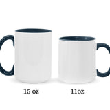 Colorful Owl - Personalized Owl Accent Mug
