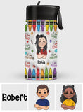 I Am Brave - Personalized Kid Kids Water Bottle
