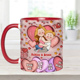 I Love You - Personalized Couple Accent Mug